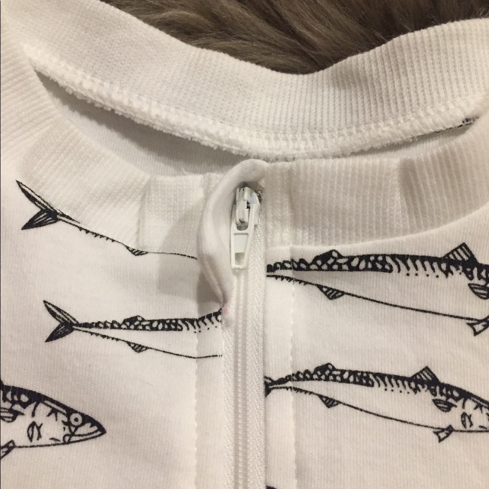 Baby Onesie Pajama with Fishies - Picture 5 of 6